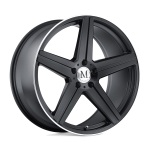 Mandrus - Mandrus ESTRELLA 18X9.5 5X112 Matte Black W/ Machined Lip|1895MAE505112M66 - Image 2