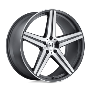 Mandrus - Mandrus ESTRELLA 19X8.5 5X112 Gunmetal W/ Mirror Cut Face & Lip|1985MAE325112G66 - Image 2