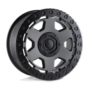 Mandrus - Mandrus FORSCHER 20X9 5X112 Matte Gunmetal W/ Black Lip Edge|2090FSR305112G66 - Image 2