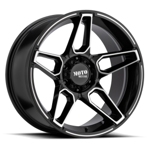 Moto Metal - Moto Metal MO994 FANG 20X12 5X5.0 Gloss Black Machined|MO99421250344N - Image 2