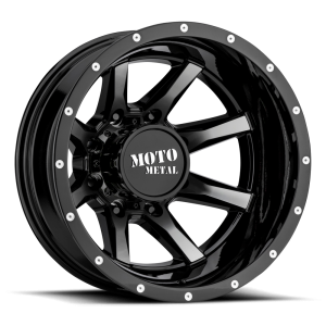 Moto Metal - Moto Metal MO995 17X6.5 8X6.5 Gloss Black Machined - Rear|MO995765803140N - Image 2