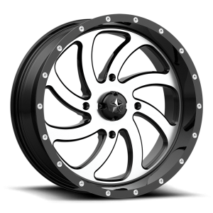 MSA Offroad Wheels - MSA Offroad Wheels M36 SWITCH 22X7 4X156 Machined Gloss Black|M36-022756 - Image 2
