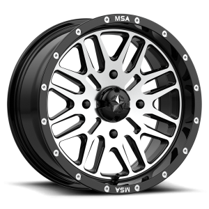 MSA Offroad Wheels - MSA Offroad Wheels M38 BRUTE 22X7 4X156 Gloss Black Machined|M38-022756 - Image 2