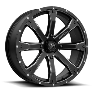 MSA Offroad Wheels - MSA Offroad Wheels M42 BOUNTY 14X7 4X110 Satin Black Milled|M42-04710 - Image 2
