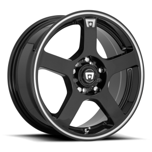 Motegi - Motegi MR116 FS5 17X7 5X112/4.5 Gloss Black Machined Flange|MR11677046340US - Image 2