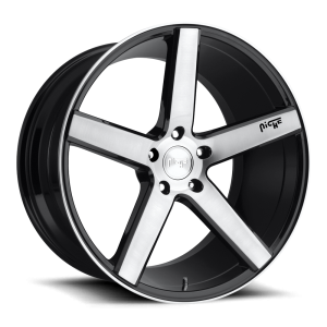 Niche 1PC - Niche 1PC M124 MILAN 22X10 5X5.0 Gloss Black Brushed|M124220075+35 - Image 2