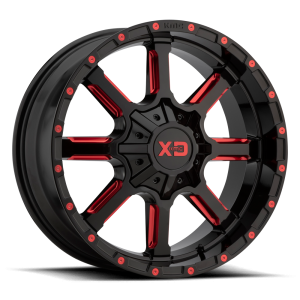 XD - XD XD838 MAMMOTH 22X12 8X170 Gloss Black Milled With Red Tint Clear Coat|XD83822287944N - Image 2