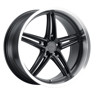 TSW VARIANTE 20X10 5X112 Gloss Black W/ Machined Lip|2010VRT355112B66
