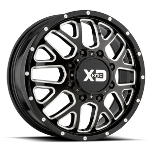 XD - XD XD843 GRENADE DUALLY 20X8.25 8X6.5 Gloss Black Milled - Front|XD843208813127 - Image 2