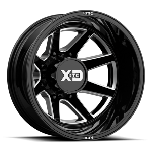 XD - XD XD845 PIKE DUALLY 22X8.25 8X170 Gloss Black Milled - Rear|XD845282873176N - Image 2