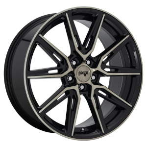 Niche 1PC M219 GEMELLO 20X10.5 5X112 Gloss Machined Double Dark Tint|M2192005F8+40