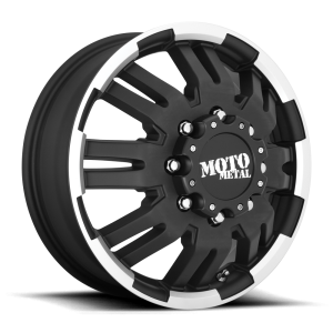 Moto Metal - Moto Metal MO963 17X6 8X6.5 Matte Black Machined - Front|MO96376080799 - Image 2