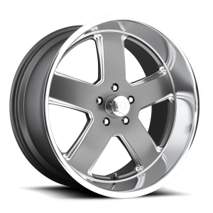 US Mag 1PC - US Mag 1PC U118 HUSTLER 20X9.5 5X4.75 Matte Gun Metal|U11820956152 - Image 2
