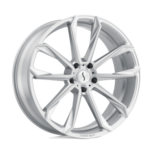 Status - Status MASTADON 24X9.5 5X115 Silver W/ Brushed Machined Face|2495MST155115S76 - Image 2