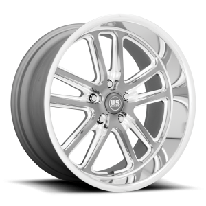 US Mag 1PC - US Mag 1PC U130 BULLET 24X10 5X4.75 Textured Gun Metal With Milled Edges|U13024006157 - Image 2