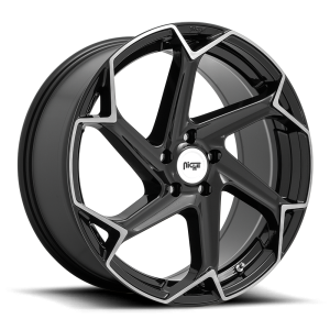 Niche 1PC - Niche 1PC M255 FLASH 20X10.5 5X115 Gloss Black Brushed|M255200590+20 - Image 2