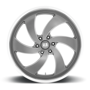 US Mag 1PC - US Mag 1PC U133 DESPERADO 24X10 6X135 Anthracite Milled Diamond Cut Milled|U133240089+25 - Image 4