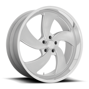US Mag 1PC - US Mag 1PC U134 DESPERADO 24X10 5X5.0 Silver Brushed Face Milled Diamond Cut Milled|U134240073+05 - Image 2