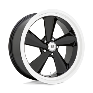 US Mag 1PC - US Mag 1PC U136 TS 22X9 5X5.0 Gloss Black With Diamond Cut Lip|U13622907355L - Image 2