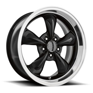 Performance Replicas - Performance Replicas PR106 17X8 5X4.5 Gloss Black/Machined Lip|106B-78650 - Image 2