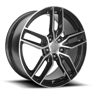 Performance Replicas - Performance Replicas PR160 17X8.5 5X4.75 Gloss Black With Machined Spokes|160BM-786154 - Image 2