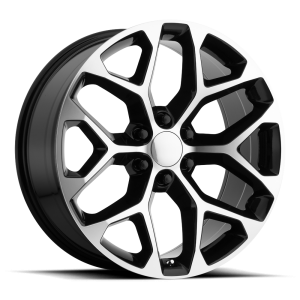 Performance Replicas - Performance Replicas PR176 28X10 6X5.5 Gloss Black Machined|176BM-2815831 - Image 2