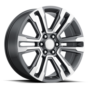 Performance Replicas - Performance Replicas PR182 22X9 6X5.5 Gunmetal Machined|182GM-2295824 - Image 2