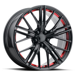 Performance Replicas - Performance Replicas PR194 20X11 5X120 Gloss Black Red Machined|194RS-2111243 - Image 2