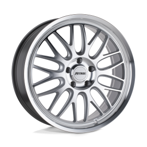 Petrol - Petrol P4C 20X8.5 5X4.25 Silver W/ Machined Face & Lip|2085P4C405108S72 - Image 2