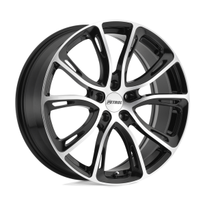 Petrol - Petrol P5A 19X8 5X100 Gloss Black W/ Machined Cut Face|1980P5A355100B72 - Image 2