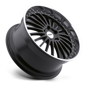 TSW - TSW SILVERSTONE 17X8 5X120 Gloss Black W/ Mirror Cut Lip|1780SIL205120B76 - Image 3
