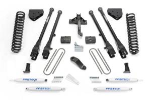 Fabtech - Fabtech 4" 4LINK SYS W/COILS & PERF SHKS 2008-16 FORD F250/F350 4WD K2212 - Image 2