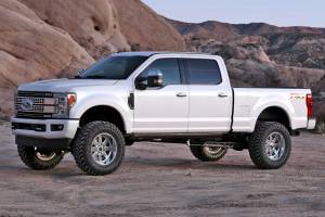 Fabtech 6" 4LINK SYS W/COILS & 2.25 DL RESI FRT AND DL RR SHKS 17-20 FORD F250/350 4WD G K2296DL