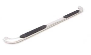 Lund 4 In Oval Bent Nerf Bars; Stainless Steel; Polished 23261909