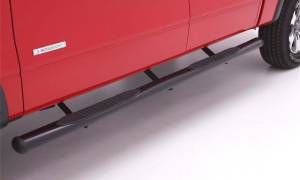 Lund - Lund 4 In Oval Straight Nerf Bars; Steel; Black 23691400 - Image 2