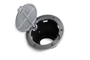 AMP Research - AMP Research Alloy Fuel Door, Brushed Aluminum - 07-18 Jeep Wrangler JK, 2 dr/4 dr 73000-00A - Image 4