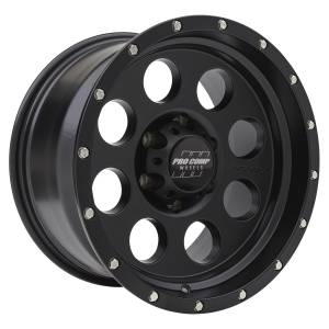 Pro Comp Wheels - Pro Comp Wheels Proxy Satin Black 17x9 6x5.5 4.75BS Offset -6mm Cap P/N 504442500 5045-7983 - Image 2