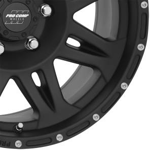 Pro Comp Wheels - Pro Comp Wheels Torq Matte Black 17x9 6x135 4.75BS Offset -6mm Cap P/N 8342141 7005-7936 - Image 2