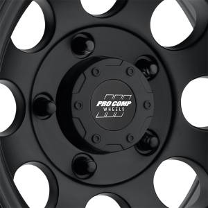 Pro Comp Wheels - Pro Comp Wheels Vintage Matte Black 17x9 5x5 4.75BS Offset -6mm Cap P/N 8327041 7069-7973 - Image 2