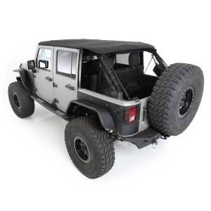 Smittybilt Bowless Combo Top Kit W/Tinted Windows- Black Diamond, 07-18 Wrangler(JK) 4 Door 9083135K
