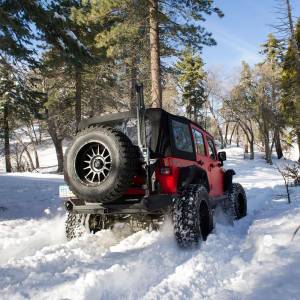 Smittybilt Bowless Combo Top Kit W/Tinted Windows - Protek Jeep, 07-18 Wrangler (JK) 4 Door 9087135K