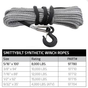 Smittybilt - Smittybilt XRC Synthetic Rope - 8,000 Lb. - 11/32" X 100Ft 97780 - Image 4