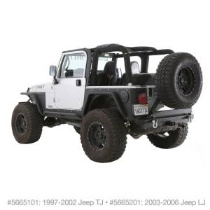 Smittybilt - Smittybilt 03-06 Jeep Wrangler Replacement MOLLE Sport Bar Cover Kit 5665201 - Image 5