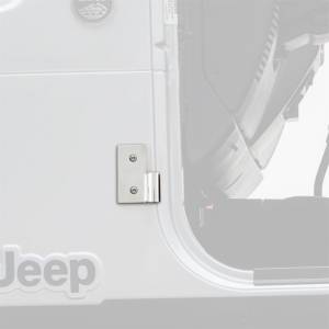 Smittybilt - Smittybilt Lower Door Hinge Brackets - Stainless Steel 7407 - Image 2