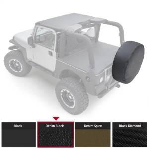 Smittybilt - Smittybilt Spare Tire Cover - Small Tire (27"-29") - Denim Black 772915 - Image 2
