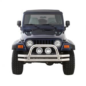 Smittybilt - Smittybilt Tubular Bumper - Front - W/ Hoop - Stainless Steel JB48-FS - Image 2
