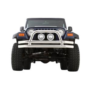 Smittybilt - Smittybilt Tubular Bumper - Front - W/ Hoop - Stainless Steel JB48-FS - Image 4
