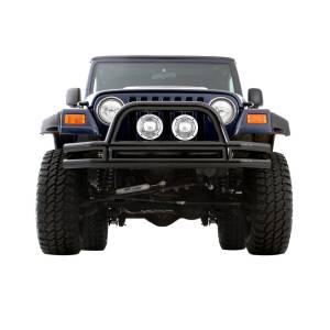 Smittybilt - Smittybilt Tubular Bumper - Front - W/ Hoop - Gloss Black JB48-F - Image 2