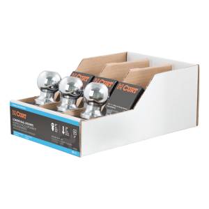 CURT Loaded Ball Mounts with 2" Balls (2" Shank, 7,500 lbs., 2" Drop, 3-Pack) 45037