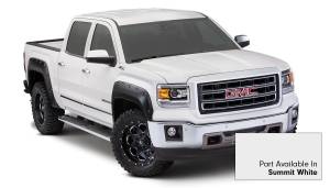 Bushwacker Fender Flares Pocket Style-Color Summit White Smooth Finish 4 Pc 40927-14